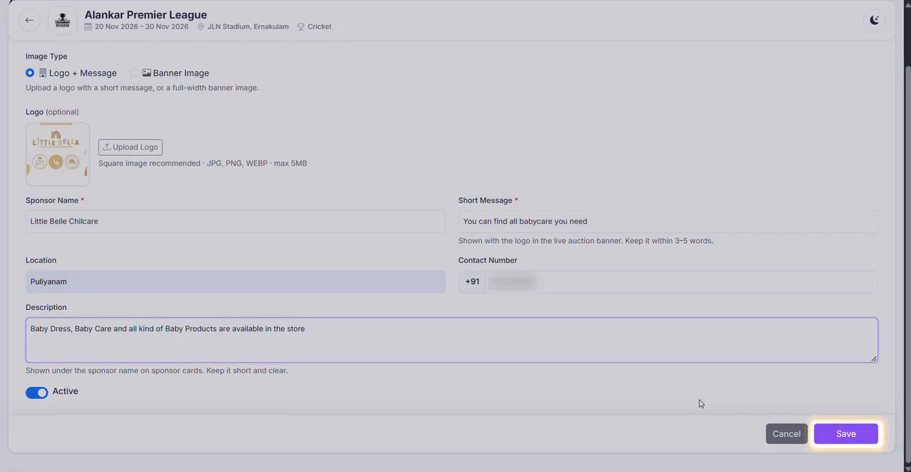 Click Save (highlighted).